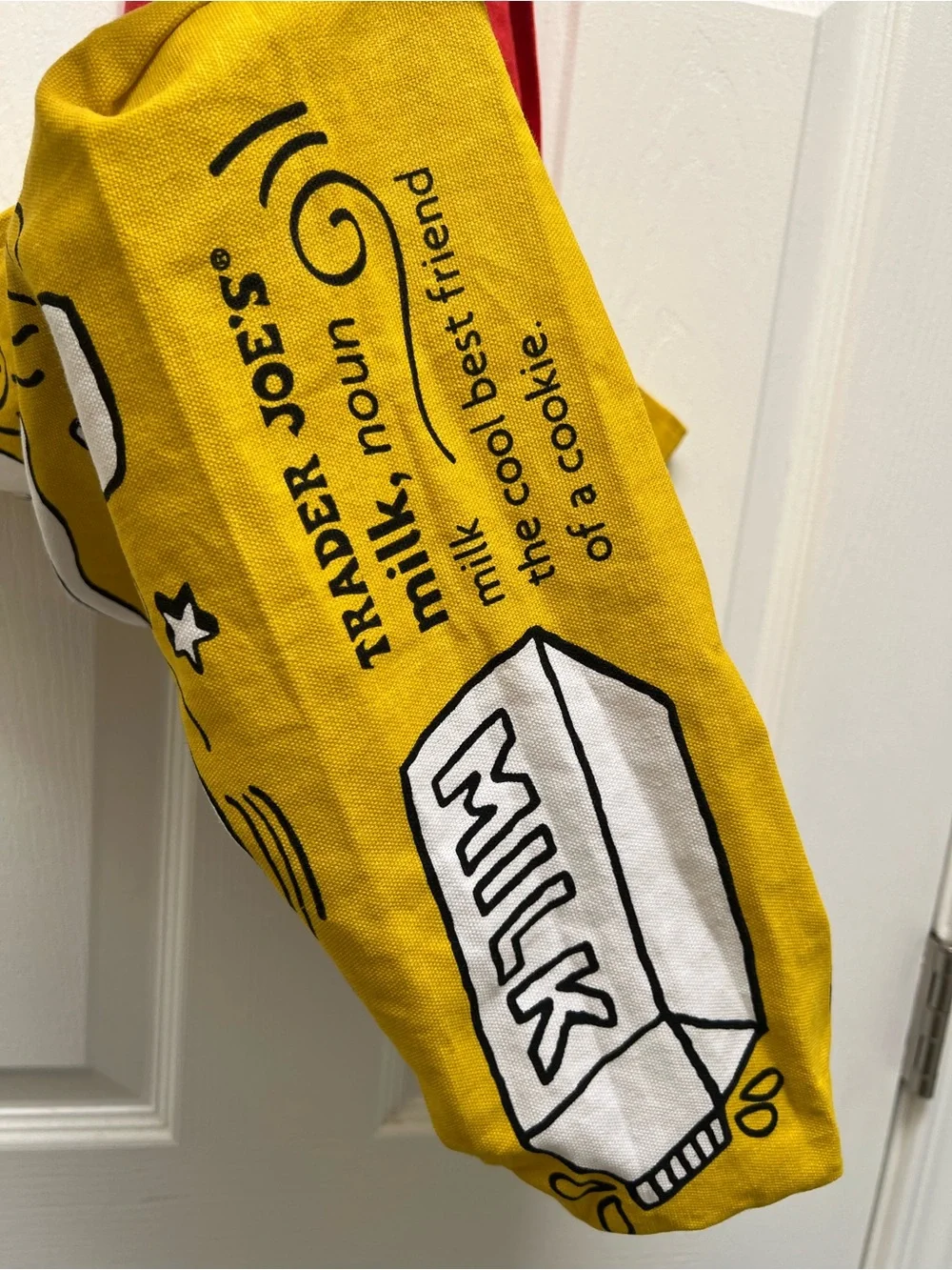 Trader Joe's Breakfast Waffle Toast Milk Jam Canvas Eco Shopping Tote Bag